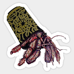 Keltic quilting crab Sticker